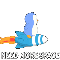 Flying To The Moon Sticker by Pudgy Memez