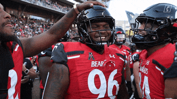 College Football Celebration GIF by Cincinnati Bearcats