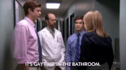 comedy central gay time in the bathroom GIF by Workaholics