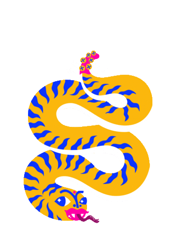 Tiger Snake Sticker by StudioKohl