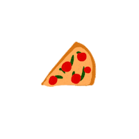 Hungry Pizza Sticker