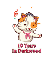 10 Years Cat Sticker by MYTONA