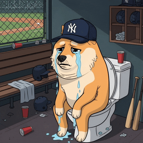 Sad New York Yankees GIF by Doge Pound