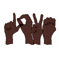 Sign Language Love Sticker