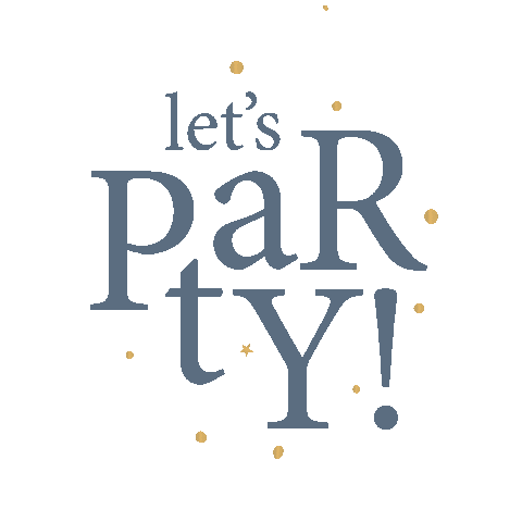 Party Text Sticker by Collectiv Warehouse