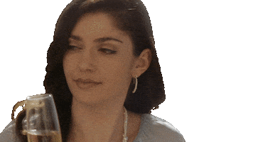 emiliaares upset drinking champagne side eye Sticker