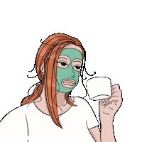 Skincare Cafe Sticker