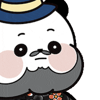 Suspicious I See You Sticker by Kanpai Pandas