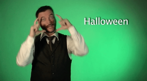 sign language halloween GIF by Sign with Robert