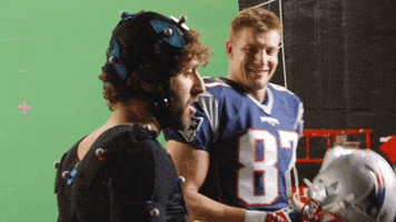 size up rob gronkowski GIF by Lil Dicky