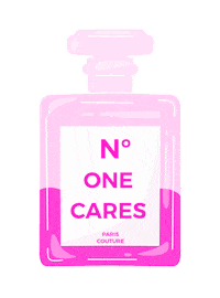 No One Cares Perfume Sticker