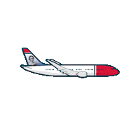 Fly Plane Sticker by Norwegian Airlines