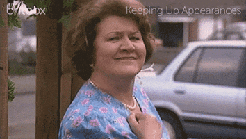 Happy Keeping Up Appearances GIF by britbox