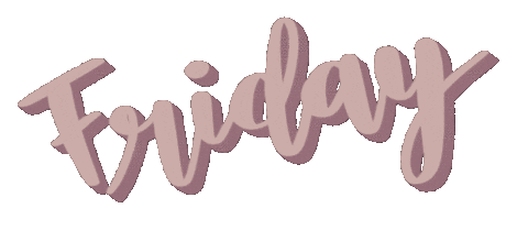 Friday Lettering Sticker