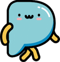 Happy Run Sticker by Partipost