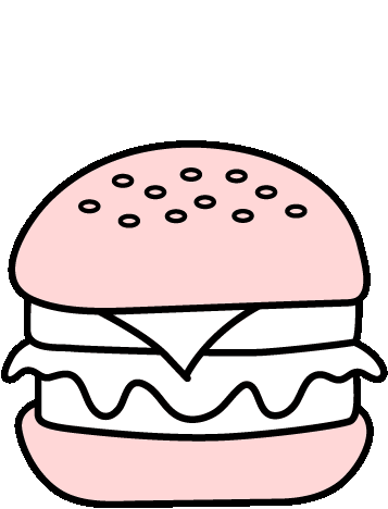 Food Burger Sticker by TallAgency