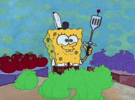 spongebob salad squarepants tomatoes onions GIF