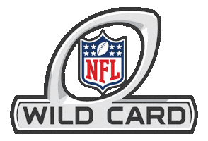 Wild Card Logo Sticker by NFL