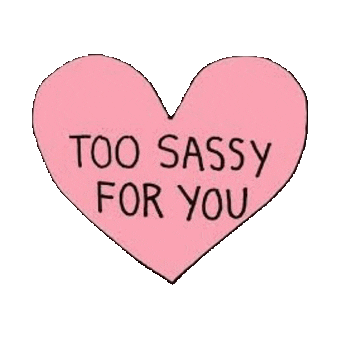 sassy heart Sticker