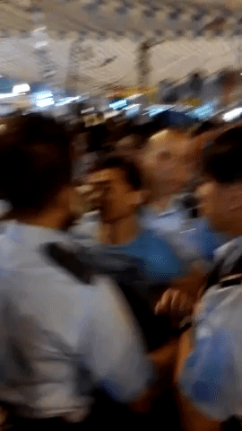 Tense Standoff Between Opposing Hong Kong Protests