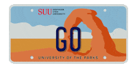 Thunderbird Go Outside Sticker by Southern Utah University