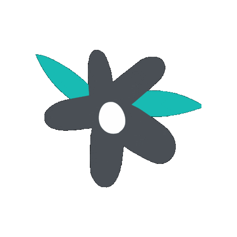 Patternhill giphygifmaker patternhill grey flower Sticker