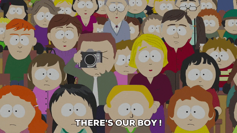 camera crowd GIF by South Park 