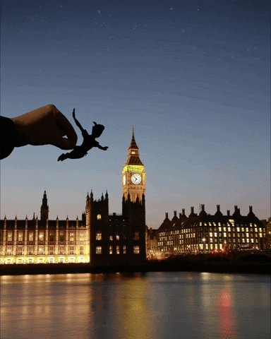 paperboyo westminster peterpan bigben paperboyo GIF