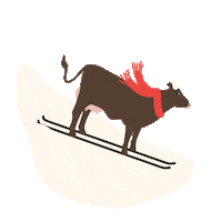 BiscuitsAgathe snow winter cookie ski Sticker