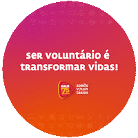 Volunteer Voluntario Sticker by AACD OFICIAL