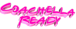 text coachella Sticker