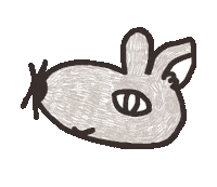 akiettt happy dog wink wolf Sticker