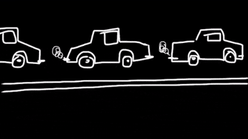 Running Late Traffic Jam GIF by Barbara Pozzi
