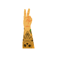 Hand Peace Sticker