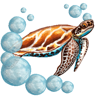 sea turtle water Sticker by NRDC