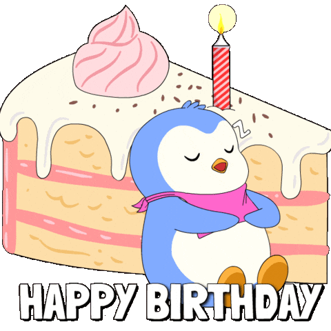 Happy Birthday Sticker by Pudgy Penguins