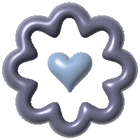 DressingPaulaDP love heart flower womens day Sticker