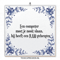 Computer Humor GIF by Tegelspreuken.nl