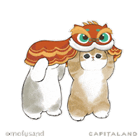 Chinese New Year Cat Sticker by CapitaLand Malls SG