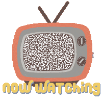 Television Watching Sticker by Dita W. Yolashasanti