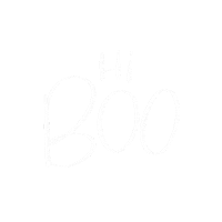 BreDesignCo lettering simple calligraphy hi boo Sticker