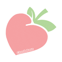 thecheekboss peach cheeky peachy staycheeky Sticker