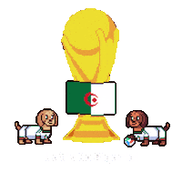 World Cup Algeria Sticker by HotDogs