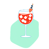 BRITVICTEISSEIRE cocktail mocktail boisson fraise Sticker