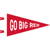 Go Big Red Sticker by Denison University