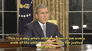never forget september 11 george w bush september 11 2001 national address GIF