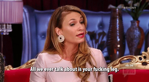 real housewives of new york leg GIF by RealityTVGIFs