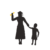 Black And Gold Family Sticker by Kennesaw State University