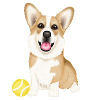 Corgi Sticker by zoopeez