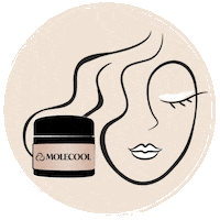 Molecool beauty woman face cosmetics Sticker